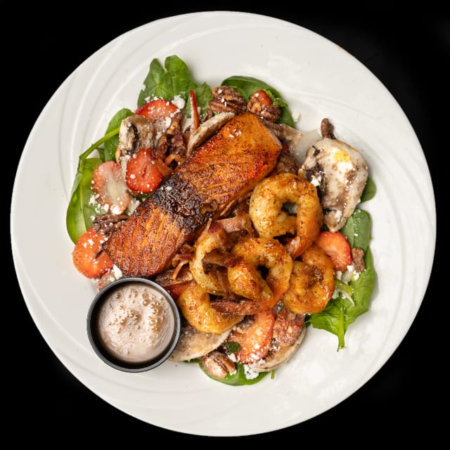 Spinach Strawberry Pecan Salad.
