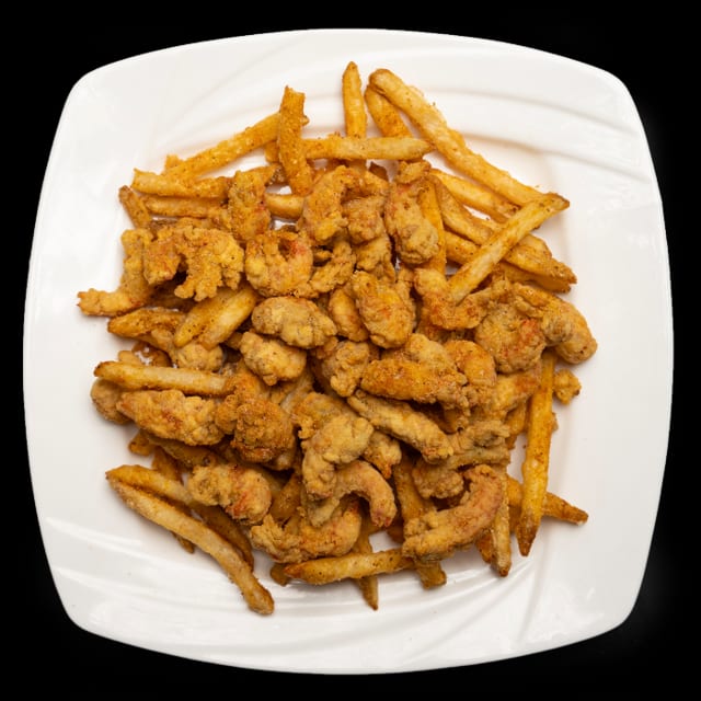Fried Crawfish with Fries.