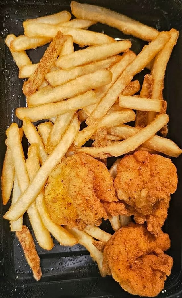 Kids Fried Shrimp with Fries.